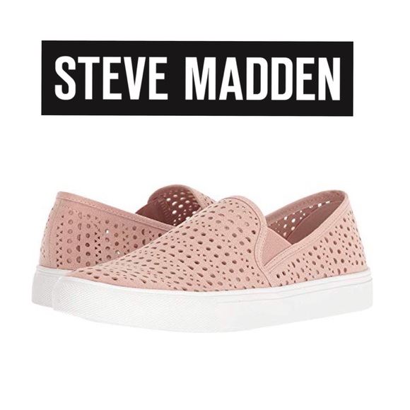blush steve madden slip ons